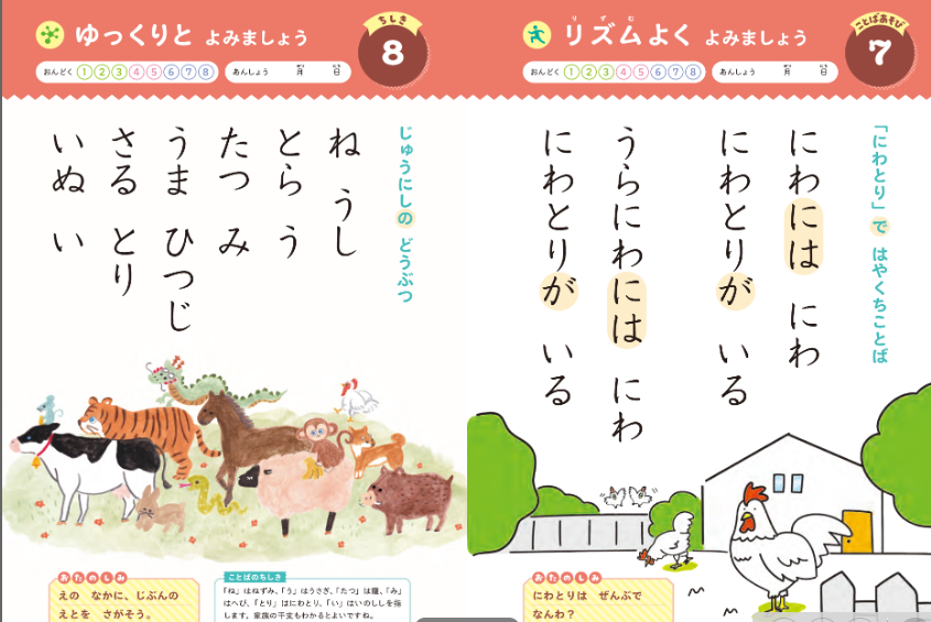 寝るまえ1分おんどく366日
中身の説明