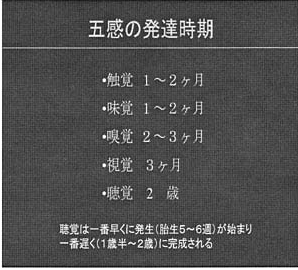 五感の発達時期